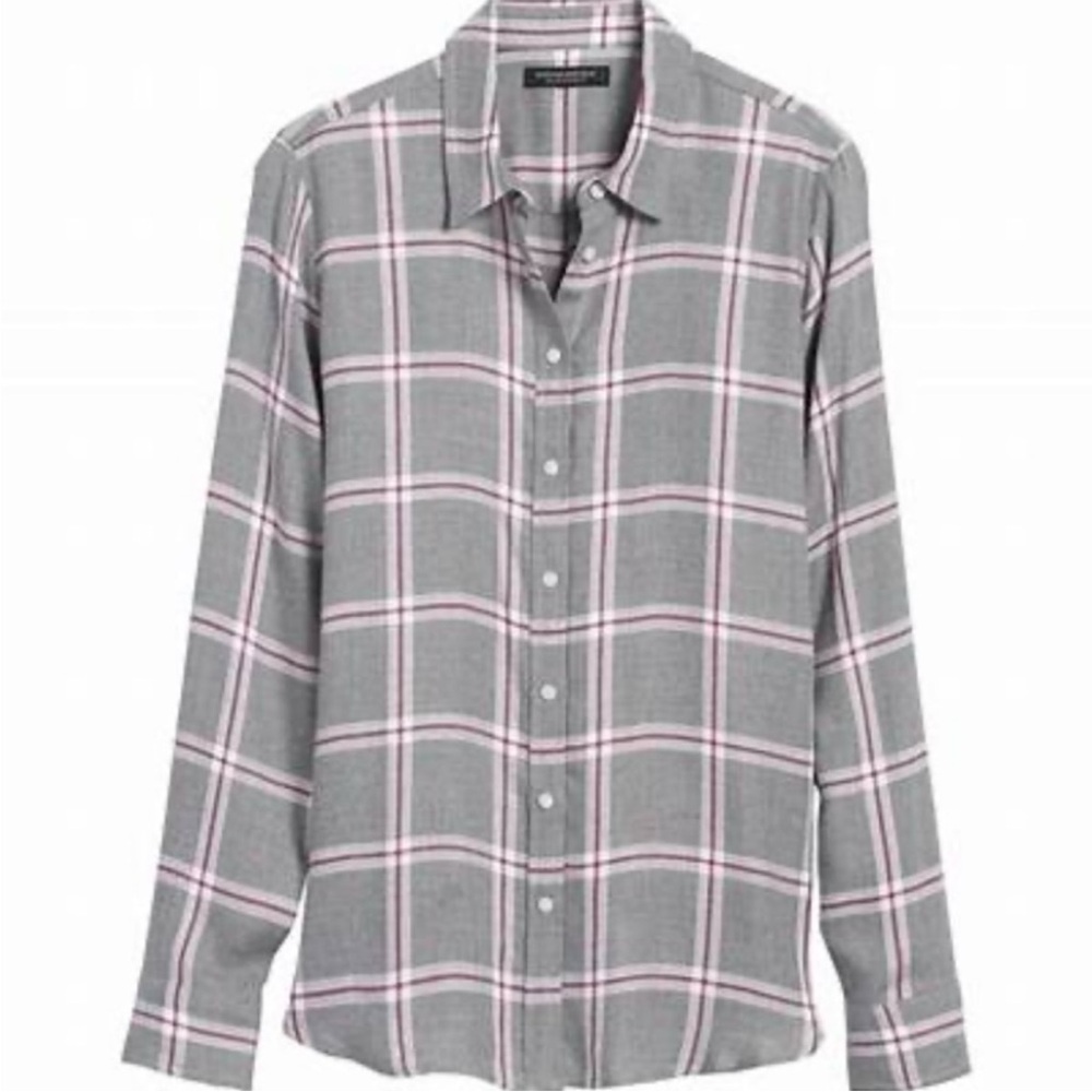 NWOT Banana Republic Dillion Classic Fit Flannel Shirt XS - Picture 3 of 11